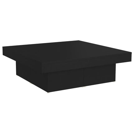 vidaXL Coffee Table Black 90x90x28 cm Chipboard