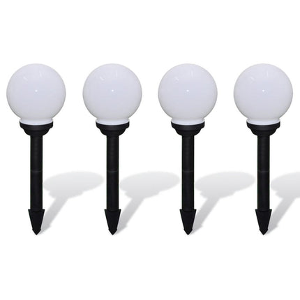 Outdoor Pathway Lamps 4 pcs LED 15 cm with Ground Spike