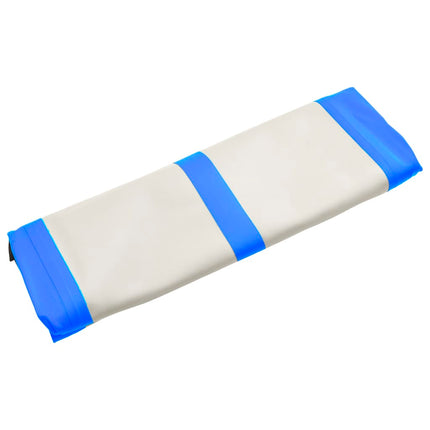 vidaXL Inflatable Gymnastics Mat with Pump 300x100x20 cm PVC Blue