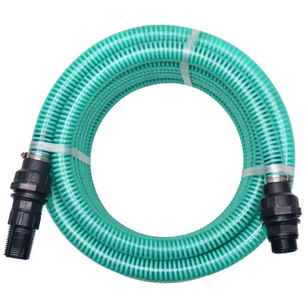 vidaXL Suction Hose with Connectors 10 m 22 mm Green