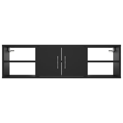 vidaXL Wall Shelf Black 102x30x29 cm Chipboard