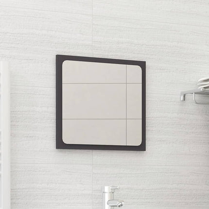 vidaXL Bathroom Mirror Grey 40x1.5x37 cm Chipboard