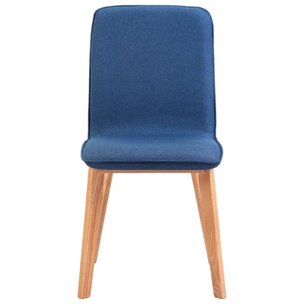 Dining Chairs 6 pcs Blue Fabric