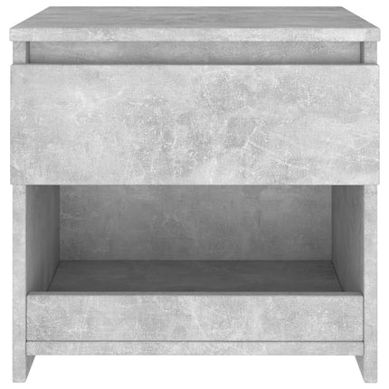 vidaXL Bedside Cabinets 2 pcs Concrete Grey 40x30x39 cm Chipboard