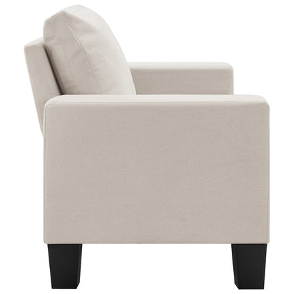 vidaXL 2-Seater Sofa Cream Fabric