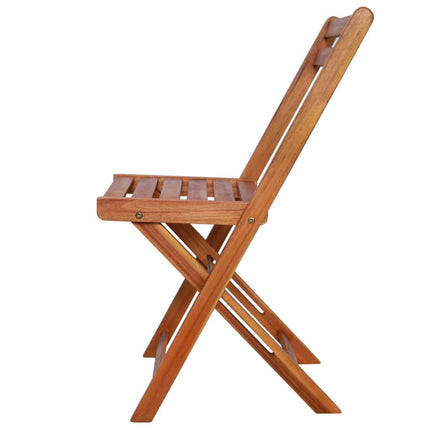 vidaXL Outdoor Bistro Chairs 2 pcs Solid Acacia Wood