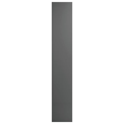 CD Cabinet High Gloss Grey 21x16x93.5 cm Engineered Wood