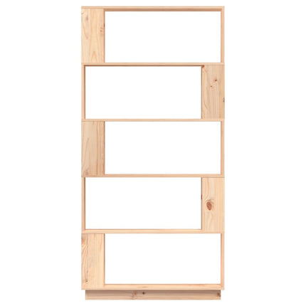 vidaXL Book Cabinet/Room Divider 80x25x163.5 cm Solid Wood Pine