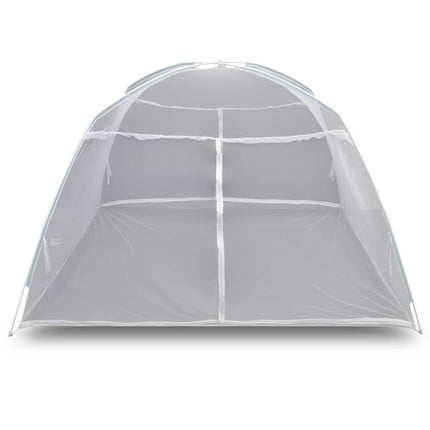 vidaXL Camping Tent 200x120x130 cm Fiberglass White