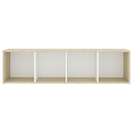 vidaXL TV Cabinets 3 pcs White & Sonoma Oak 142.5x35x36.5 cm Chipboard