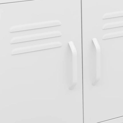 Storage Cabinet White 60x35x56 cm Steel