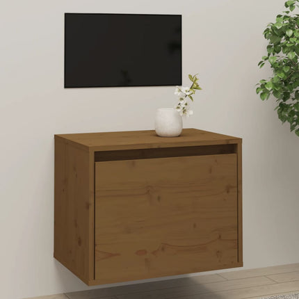 vidaXL Wall Cabinet Honey Brown 45x30x35 cm Solid Wood Pine