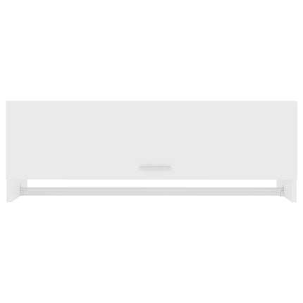 vidaXL Wardrobe White 100x32.5x35 cm Chipboard