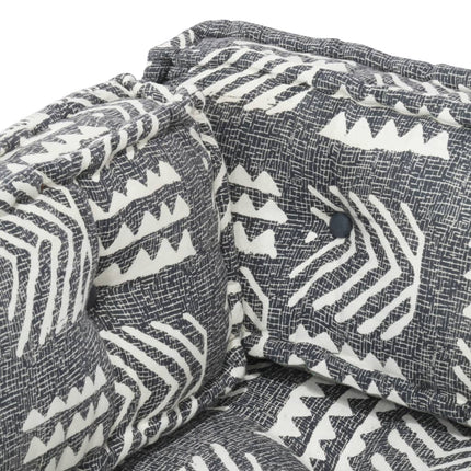 vidaXL Pallet Sofa Cushion Grey Fabric Patchwork
