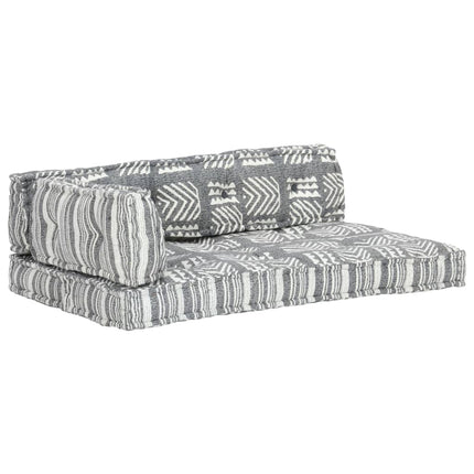 vidaXL Pallet Sofa Cushion Grey Fabric Patchwork