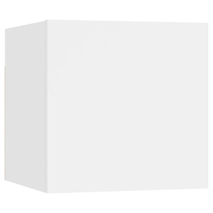 vidaXL 6 Piece TV Cabinet Set White Chipboard