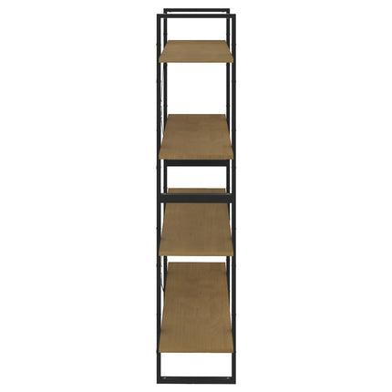 vidaXL 4-Tier Book Cabinet Brown 100x30x140 cm Solid Pine Wood