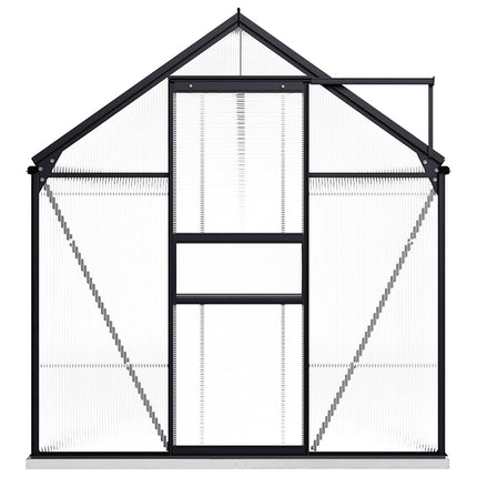 vidaXL Greenhouse with Base Frame Anthracite Aluminium 9.31 m²