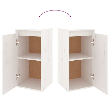 vidaXL TV Cabinets 4 pcs White Solid Wood Pine