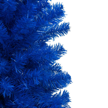 vidaXL Artificial Christmas Tree with LEDs&Ball Set Blue 210 cm PVC