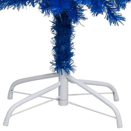 vidaXL Artificial Christmas Tree with LEDs&Ball Set Blue 210 cm PVC