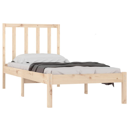 vidaXL Bed Frame Solid Wood Pine 90x190 cm 3FT Single