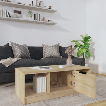 vidaXL Coffee Table Sonoma Oak 102x50x36 cm Engineered Wood