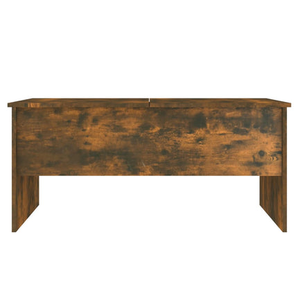 vidaXL Coffee Table Smoked Oak 102x50.5x46.5 cm Engineered Wood