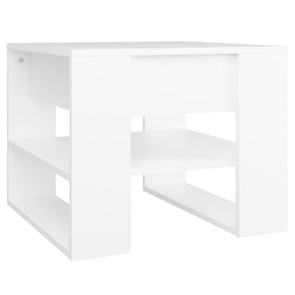 vidaXL Coffee Table White 55.5x55x45 cm Engineered Wood