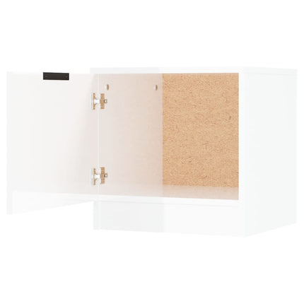Bedside Cabinets 2 pcs High Gloss White 40x39x40 cm