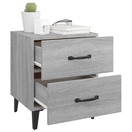 Bedside Cabinets 2 pcs Grey Sonoma 40x35x47.5 cm