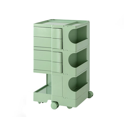 Bedside Table Side Tables Nightstand Organizer Replica Boby Trolley 5Tier Green