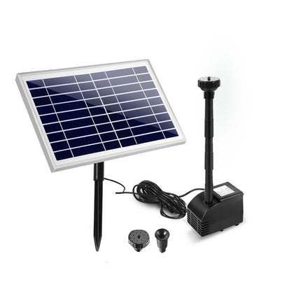 Solar Pond Pump Powered Water Fountain Outdoor Submersible Filter 6.6FT