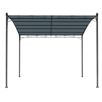 Gazebo 3m Party Marquee Outdoor Wedding Tent Iron Art Canopy Grey