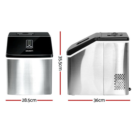 3.2L Portable Ice Cube Maker Cold Commercial Machine Stainless Steel