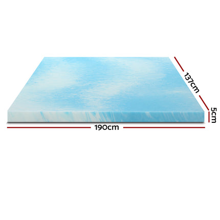 Bedding 11-zone Memory Foam Mattress Topper 8cm - Double