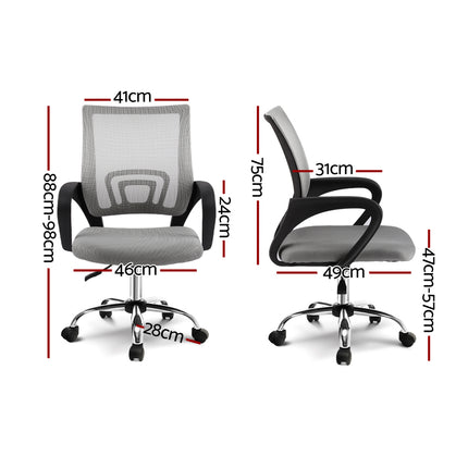 Office Chair Gaming Chair Computer Mesh Chairs Executive Mid Back Grey