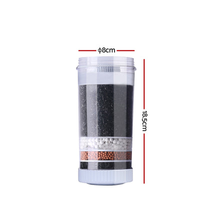 Water Cooler Filter Purifier 2 Pack Ceramic Carbon Mineral Cartridge